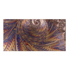 Swirl Fractal Fantasy Whirl Satin Shawl