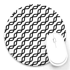 Diagonal Stripe Pattern Round Mousepads by Pakrebo