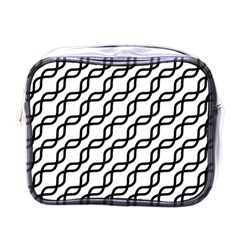 Diagonal Stripe Pattern Mini Toiletries Bag (one Side) by Pakrebo