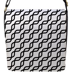 Diagonal Stripe Pattern Flap Closure Messenger Bag (s) by Pakrebo