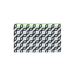 Diagonal Stripe Pattern Cosmetic Bag (xs) by Pakrebo