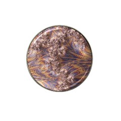 Puckered Fractal Artwork Design Hat Clip Ball Marker (4 Pack) by Pakrebo