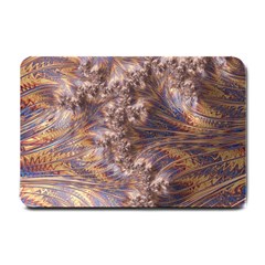 Puckered Fractal Artwork Design Small Doormat  by Pakrebo