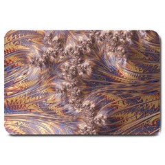 Puckered Fractal Artwork Design Large Doormat  by Pakrebo