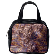 Puckered Fractal Artwork Design Classic Handbag (one Side) by Pakrebo