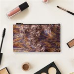 Puckered Fractal Artwork Design Cosmetic Bag (Small) Front