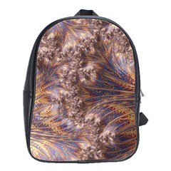 Puckered Fractal Artwork Design School Bag (large) by Pakrebo