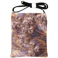 Puckered Fractal Artwork Design Shoulder Sling Bag by Pakrebo