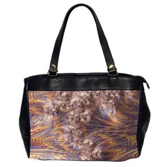 Puckered Fractal Artwork Design Oversize Office Handbag (2 Sides) by Pakrebo