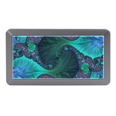 Ocean Green Sea Blue Fractal Art Memory Card Reader (mini) by Pakrebo