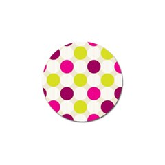 Polka Dots Spots Pattern Seamless Golf Ball Marker by Pakrebo