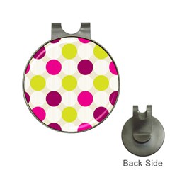 Polka Dots Spots Pattern Seamless Hat Clips With Golf Markers by Pakrebo