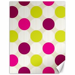 Polka Dots Spots Pattern Seamless Canvas 12  X 16  by Pakrebo