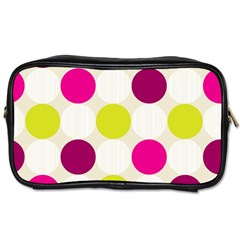 Polka Dots Spots Pattern Seamless Toiletries Bag (one Side) by Pakrebo