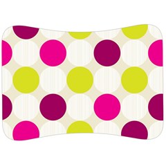 Polka Dots Spots Pattern Seamless Velour Seat Head Rest Cushion by Pakrebo