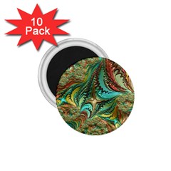 Fractal Artwork Pattern Digital 1 75  Magnets (10 Pack)  by Pakrebo