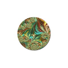 Fractal Artwork Pattern Digital Golf Ball Marker by Pakrebo