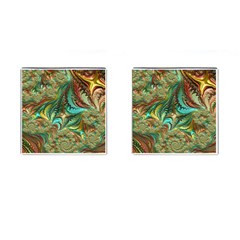 Fractal Artwork Pattern Digital Cufflinks (square) by Pakrebo