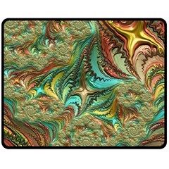 Fractal Artwork Pattern Digital Fleece Blanket (medium)  by Pakrebo