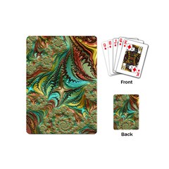 Fractal Artwork Pattern Digital Playing Cards (mini) by Pakrebo