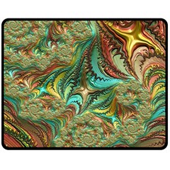 Fractal Artwork Pattern Digital Double Sided Fleece Blanket (medium)  by Pakrebo