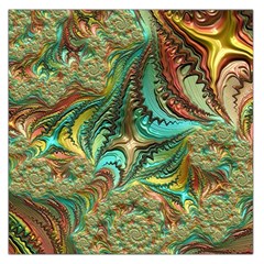 Fractal Artwork Pattern Digital Large Satin Scarf (square) by Pakrebo