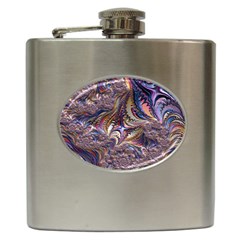 Fractal Artwork Pattern Digital Hip Flask (6 Oz) by Pakrebo