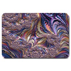 Fractal Artwork Pattern Digital Large Doormat  by Pakrebo