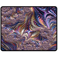 Fractal Artwork Pattern Digital Fleece Blanket (medium)  by Pakrebo