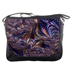 Fractal Artwork Pattern Digital Messenger Bag by Pakrebo