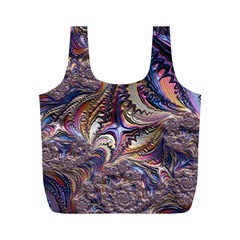 Fractal Artwork Pattern Digital Full Print Recycle Bag (m) by Pakrebo