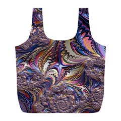 Fractal Artwork Pattern Digital Full Print Recycle Bag (l) by Pakrebo