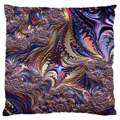 Fractal Artwork Pattern Digital Large Flano Cushion Case (two Sides) by Pakrebo