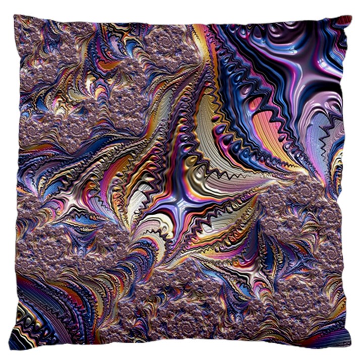 Fractal Artwork Pattern Digital Large Flano Cushion Case (Two Sides)