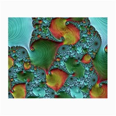 Fractal Art Colorful Pattern Small Glasses Cloth