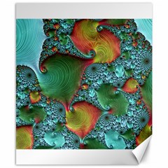 Fractal Art Colorful Pattern Canvas 8  x 10 