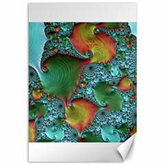 Fractal Art Colorful Pattern Canvas 12  x 18 