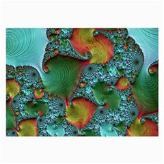 Fractal Art Colorful Pattern Large Glasses Cloth