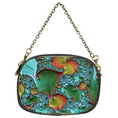 Fractal Art Colorful Pattern Chain Purse (one Side)