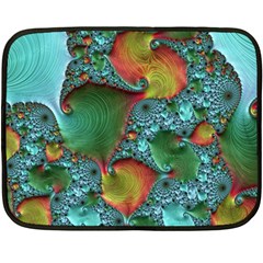 Fractal Art Colorful Pattern Fleece Blanket (Mini)