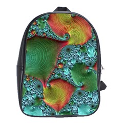 Fractal Art Colorful Pattern School Bag (xl) by Pakrebo