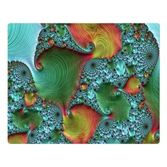 Fractal Art Colorful Pattern Double Sided Flano Blanket (Large) 