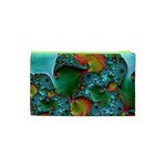 Fractal Art Colorful Pattern Cosmetic Bag (XS) Back