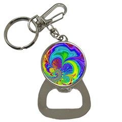 Fractal Neon Art Artwork Fantasy Bottle Opener Key Chains by Pakrebo