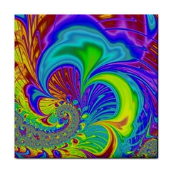 Fractal Neon Art Artwork Fantasy Face Towel