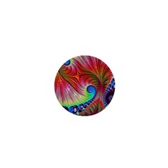 Fractal Art Fractal Colorful 1  Mini Buttons by Pakrebo