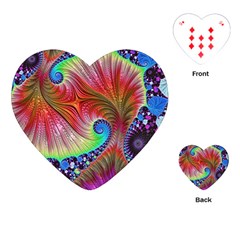 Fractal Art Fractal Colorful Playing Cards (heart)