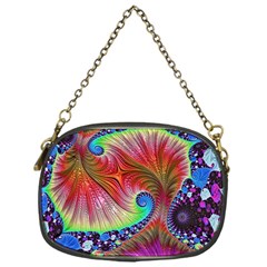 Fractal Art Fractal Colorful Chain Purse (one Side)