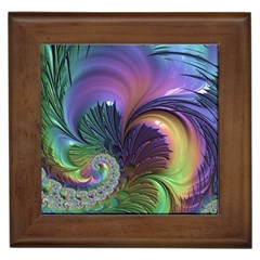 Fractal Artwork Art Swirl Vortex Framed Tiles by Pakrebo