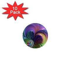 Fractal Artwork Art Swirl Vortex 1  Mini Magnet (10 Pack)  by Pakrebo